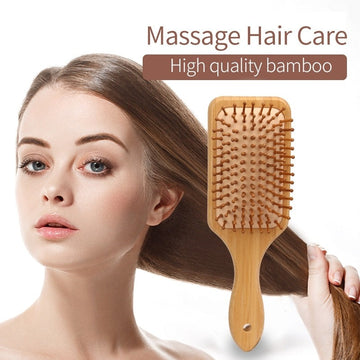 Women Anti-static Massage Bamboo Combs