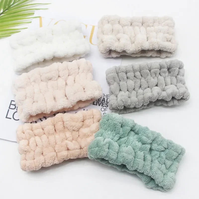 Makeup Single Circle Coral Velvet Hair Cover