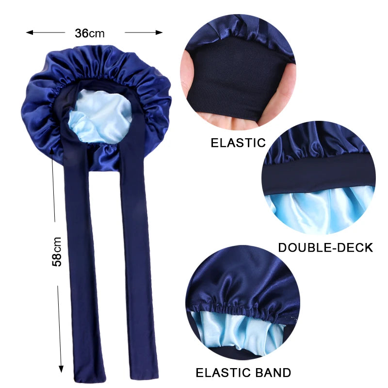 Double Layer Satin Bonnet